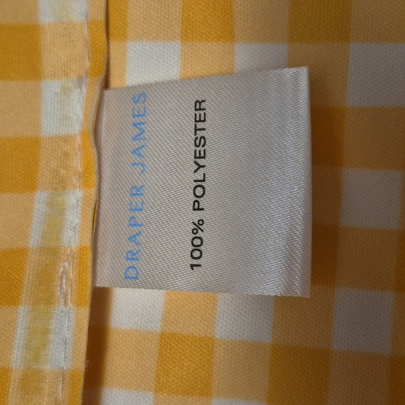 Draper James Yellow Rain Jacket Zip Ip Botton Up Closure 100% Polyester Ladies L - Picture 9 of 11